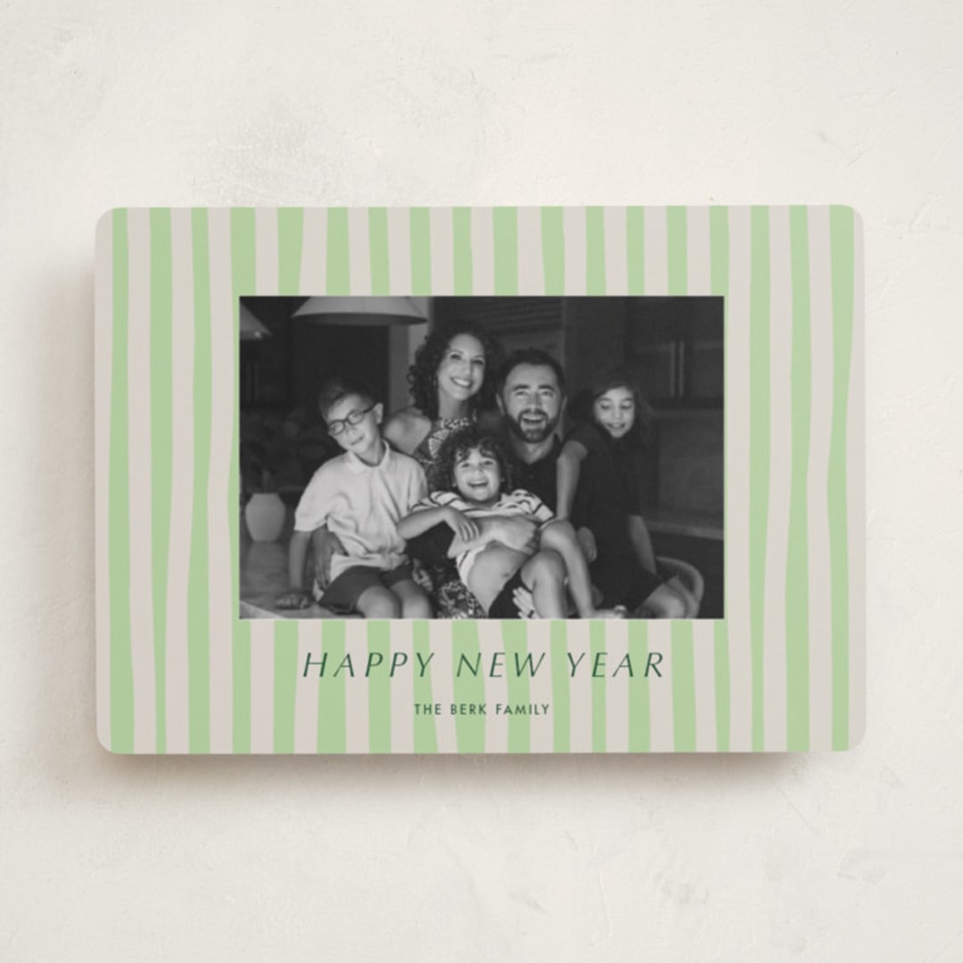 "Soft Ambience" - Holiday Cards in Sage by Alicia Schultz - Front