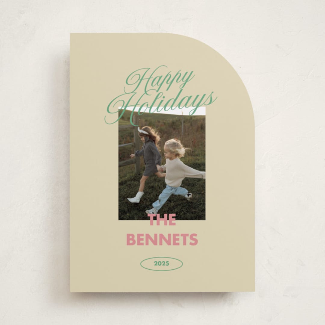 "Merry & Bright Days" - Holiday Cards in Candy by Helena Vitto - Front