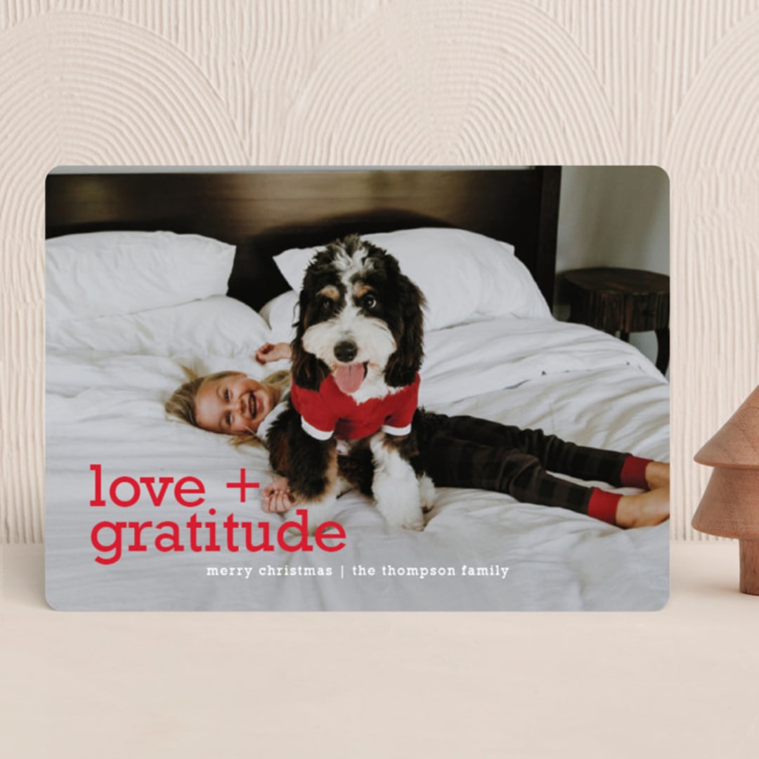 "holiday gratitude" - Holiday Cards in Holly by Mango Ink - Front