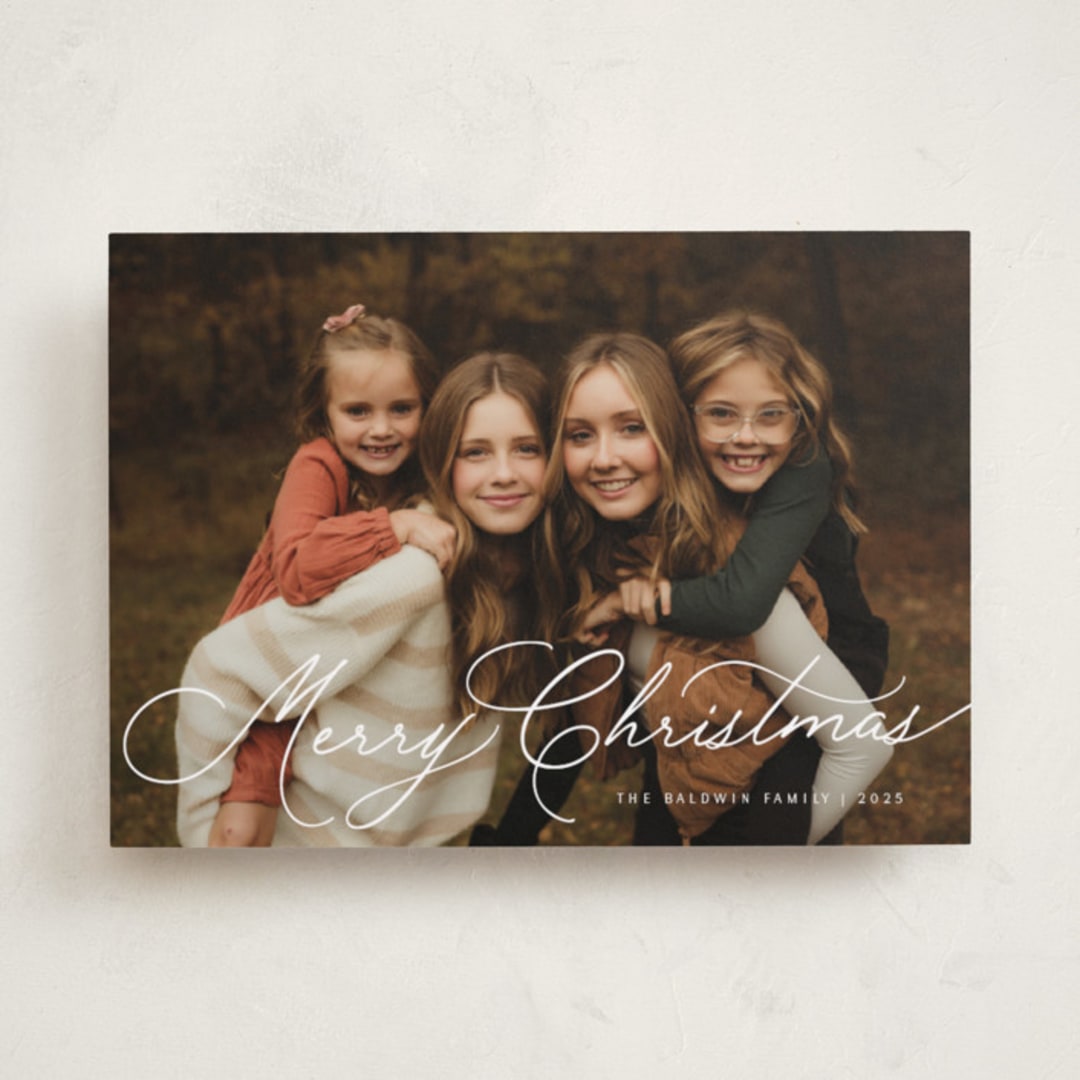 "Warm Sentiment" - Holiday Cards in Snow by Melanie Severin - Front