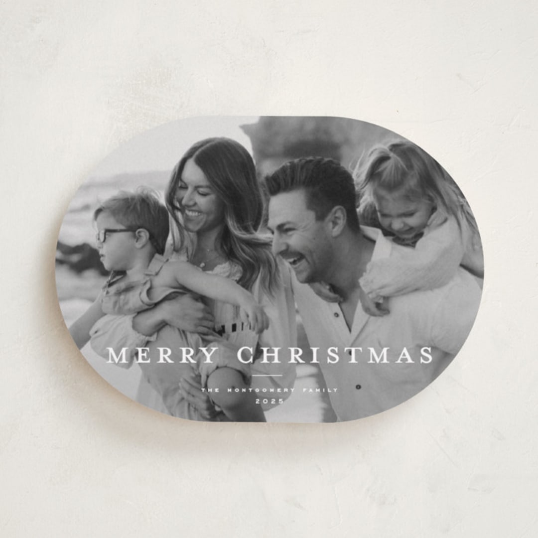 "Wonderful Christmas Time" - Holiday Cards in Snowflake by Wildfield Paper Co - Front