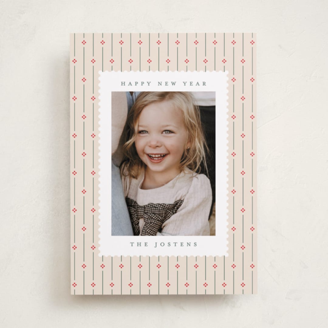 "The Palmer" - Holiday Cards in Sugar Cookie by Kristie Kern - Front