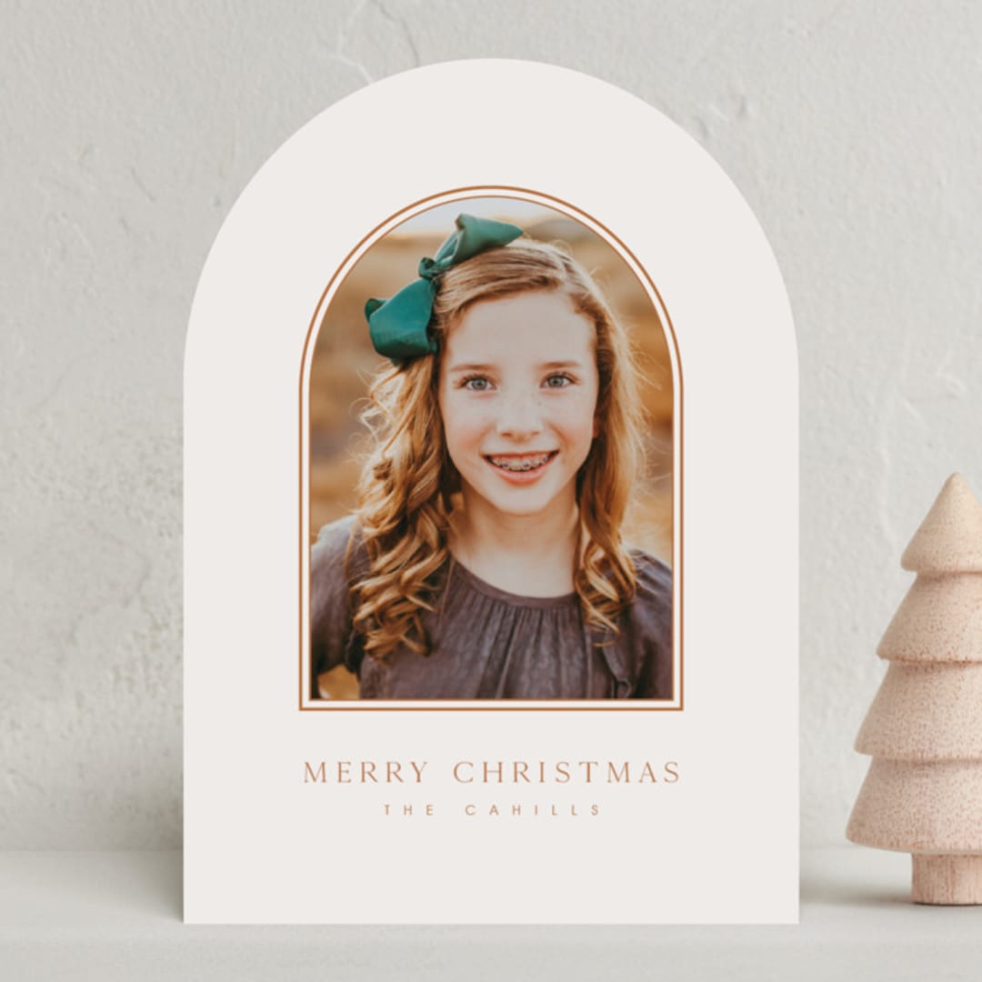 "arched window" - Holiday Cards in Spiced by Design Lotus - Front