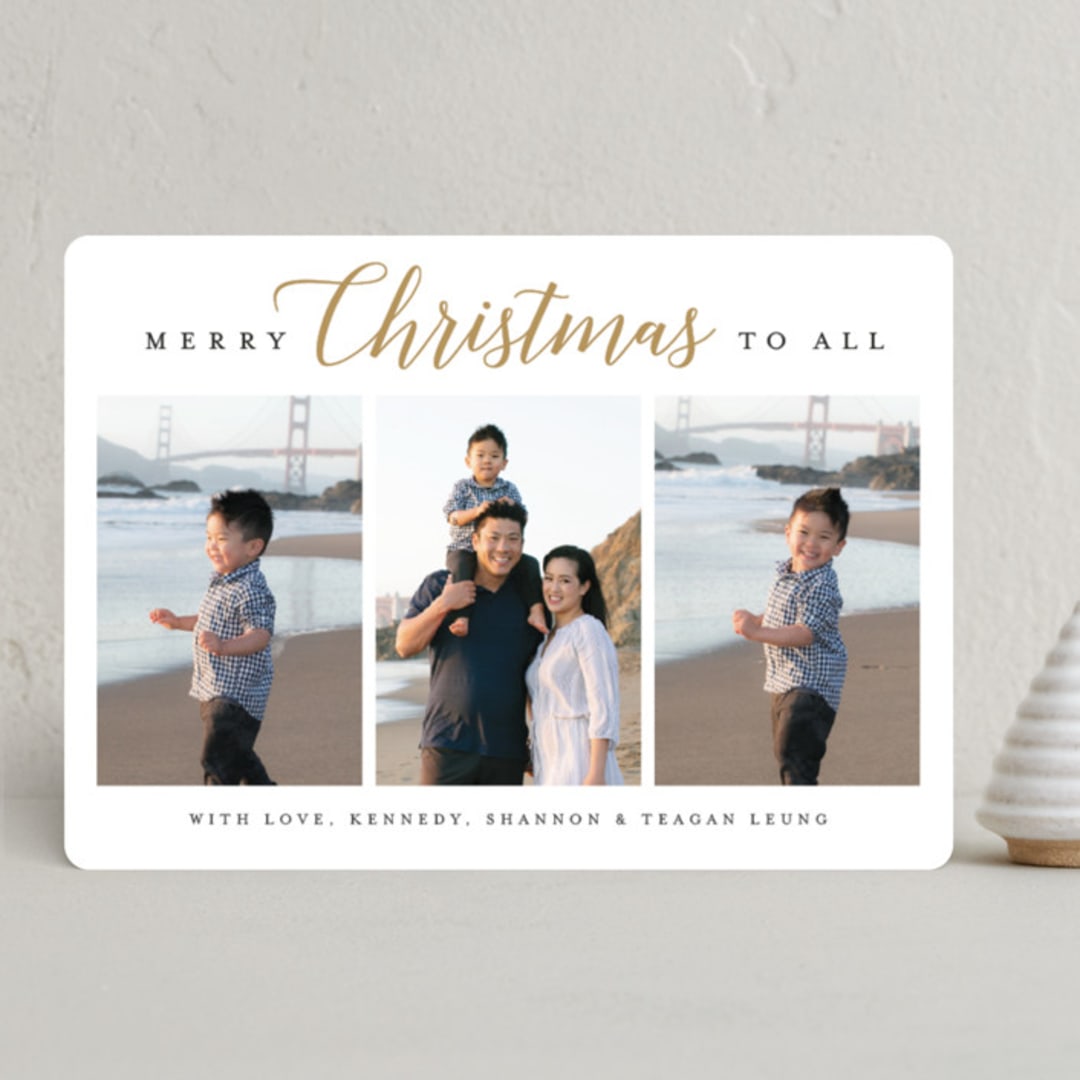 "To All" - Holiday Cards in Honey by Susan Asbill - Front