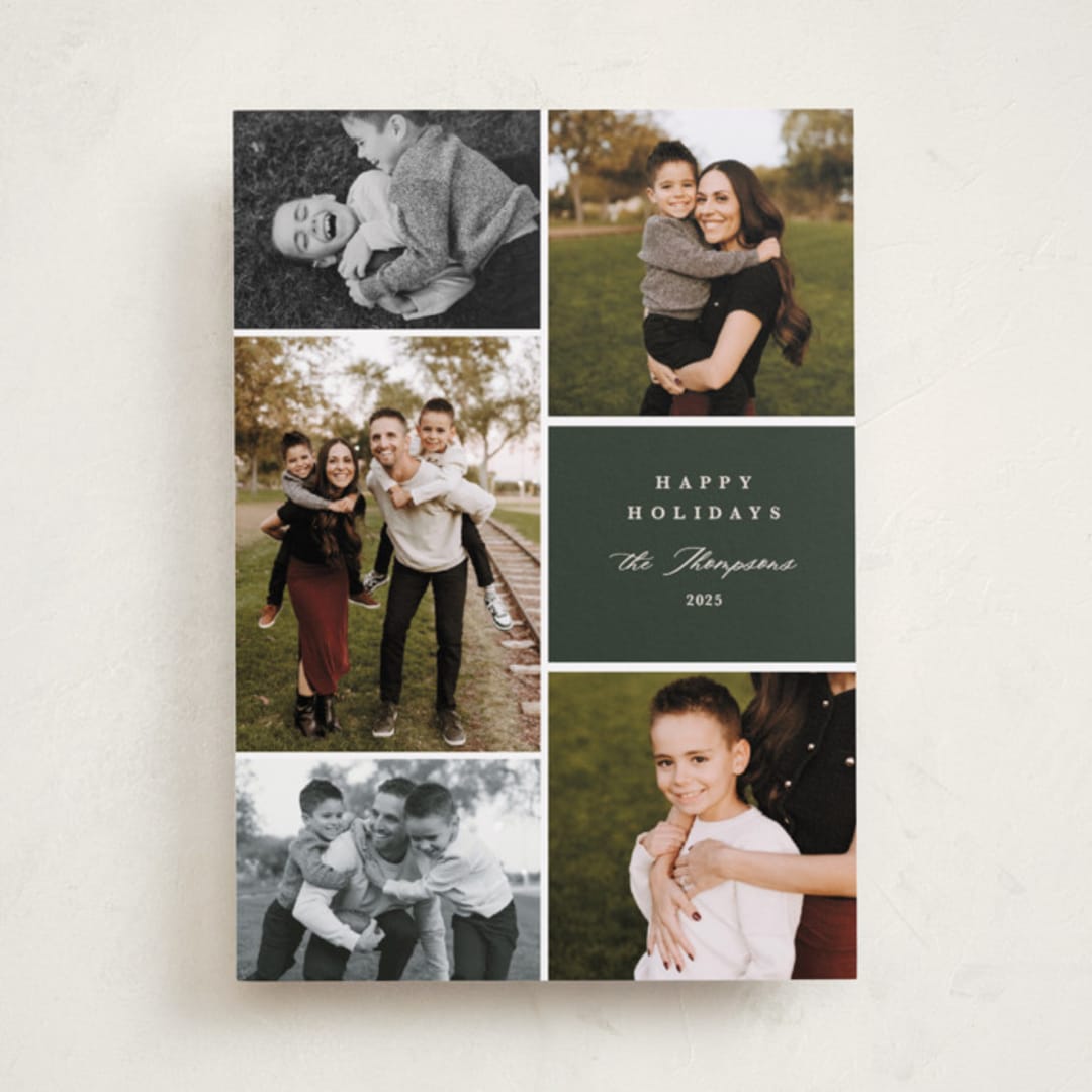 "Currier" - Holiday Cards in Cypress by Kate Ahn - Front