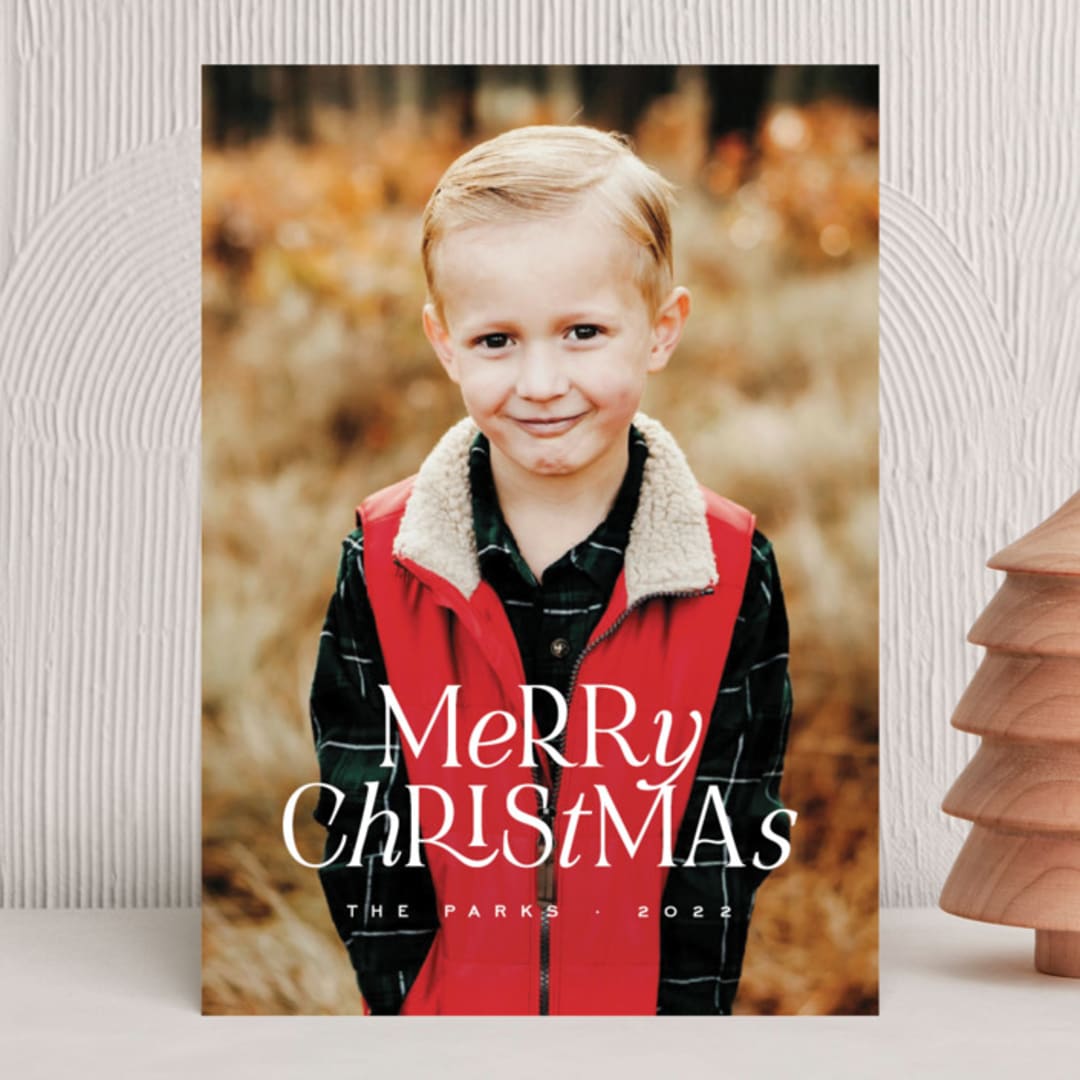 "ZORA" - Holiday Cards in Snowfall by Carly Reed Walker - Front