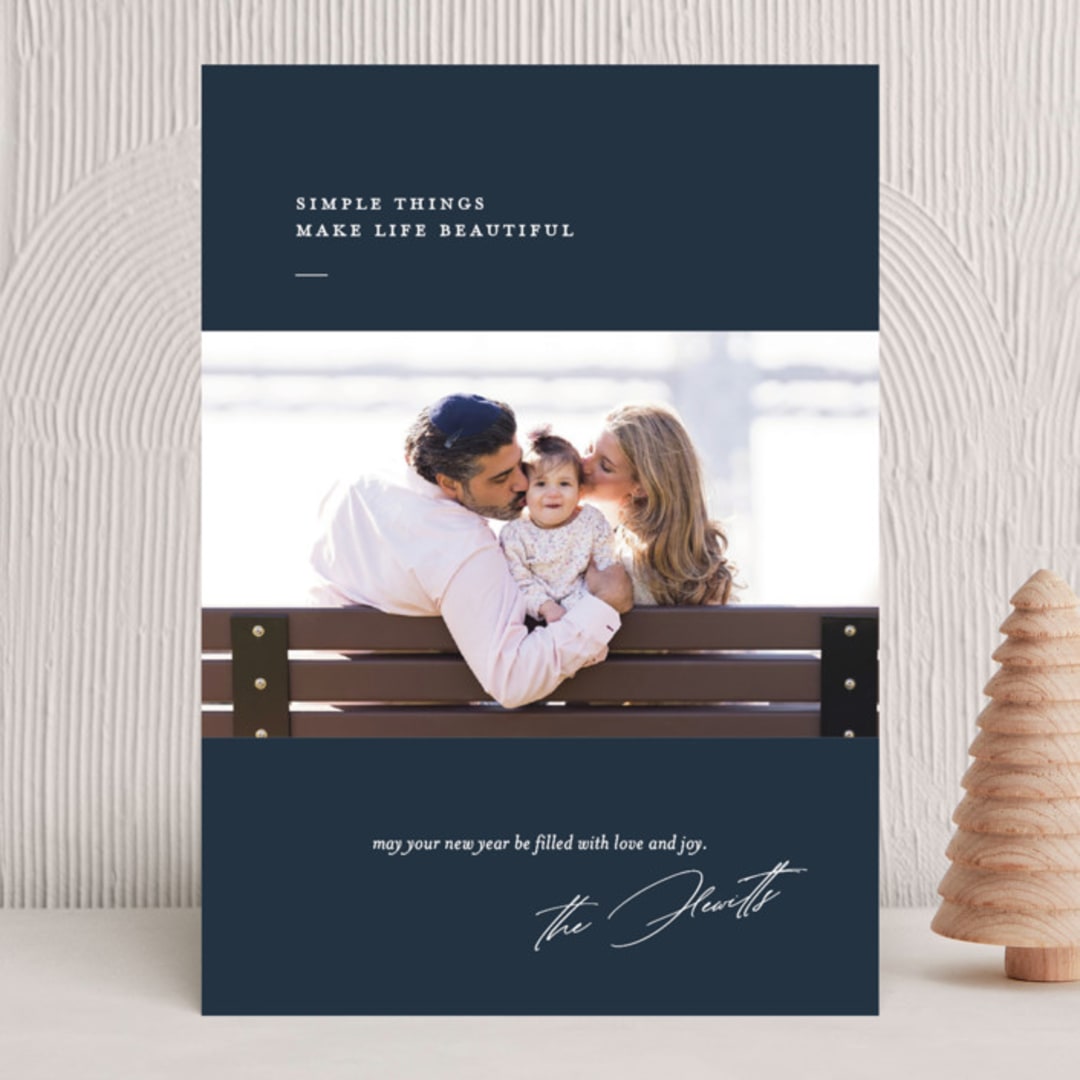 "life is beautiful" - Holiday Cards in Midnight by Eric Clegg - Front