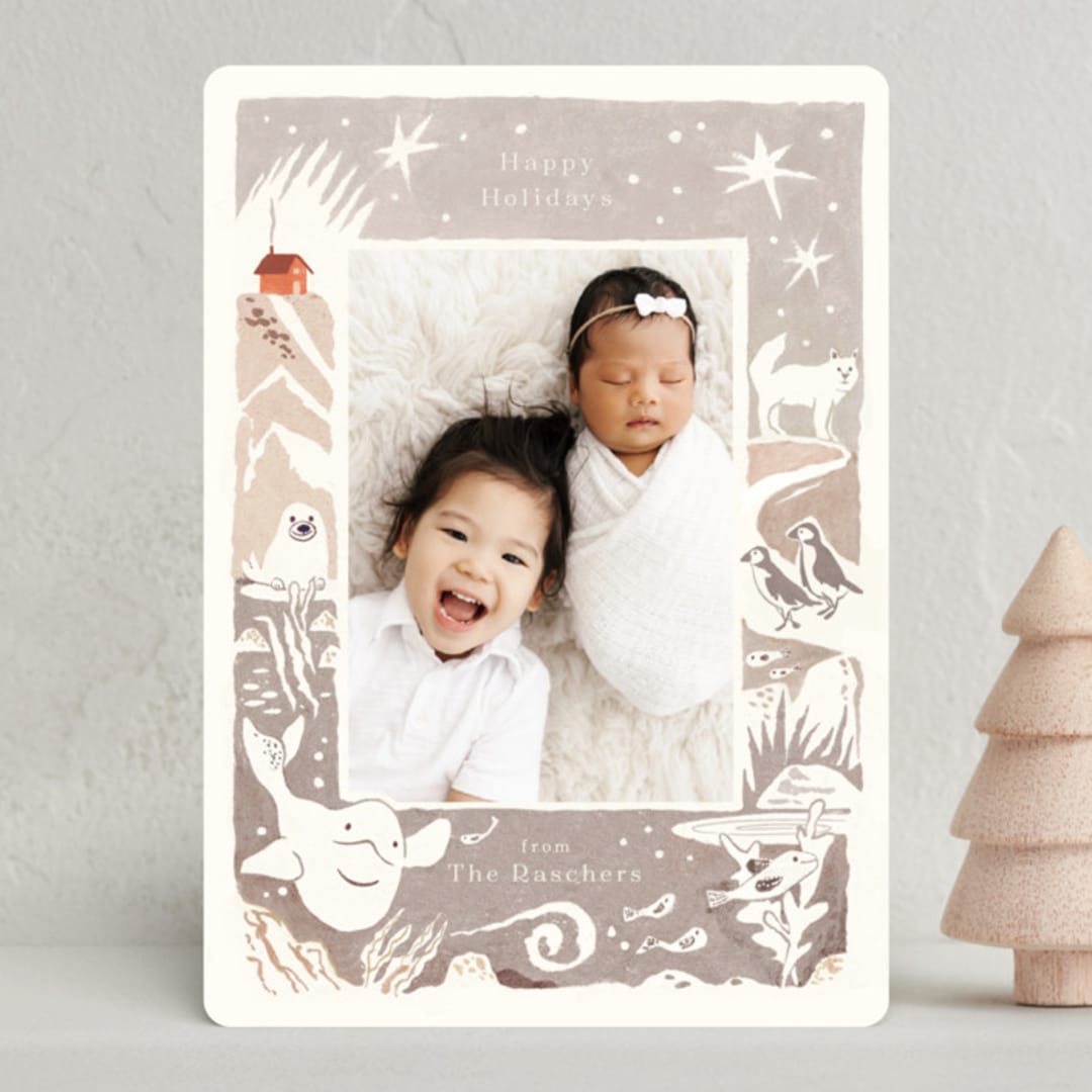 "Winter Chill" - Holiday Cards in Cool by Morgan Ramberg - Front