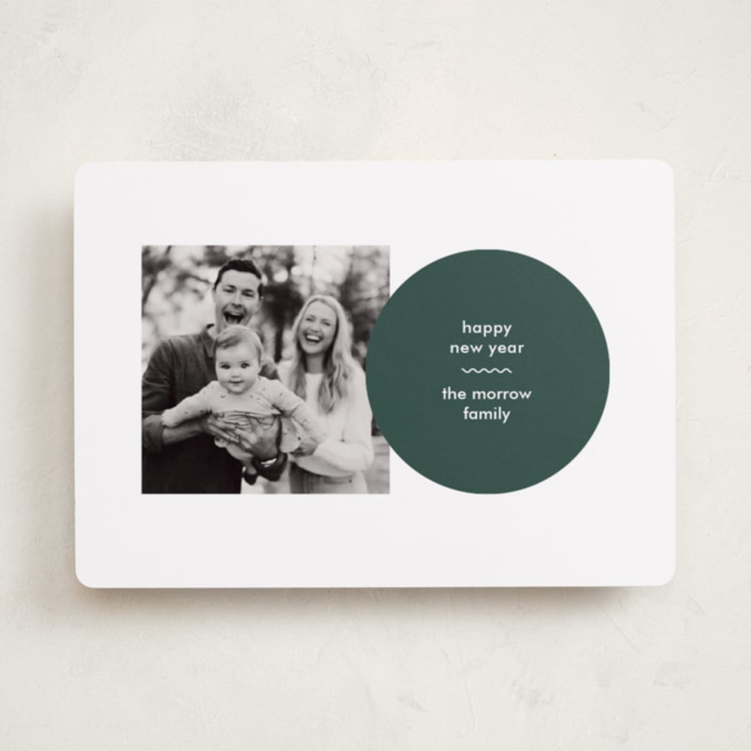 "Reindeer" - Holiday Cards in Spruce by Annie Clark - Front