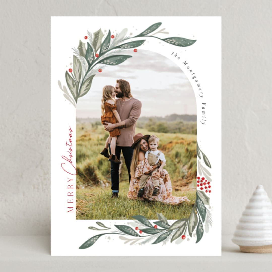 "Winter Foliage" - Holiday Cards in Snow by Joanna Griffin - Front