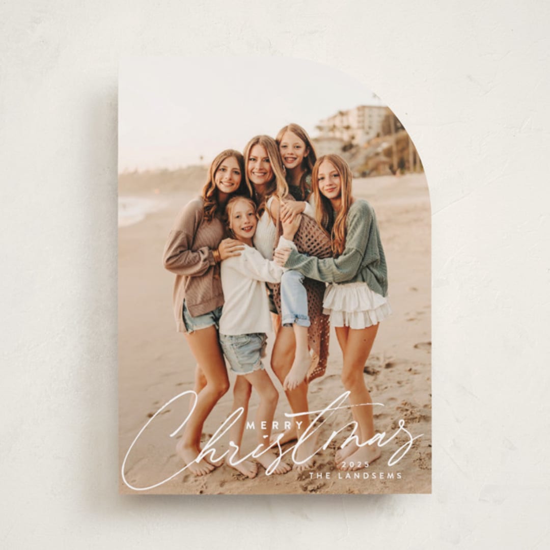 "Fresh Greeting" - Holiday Cards in Snowfall by Charter Oaks Creative - Front