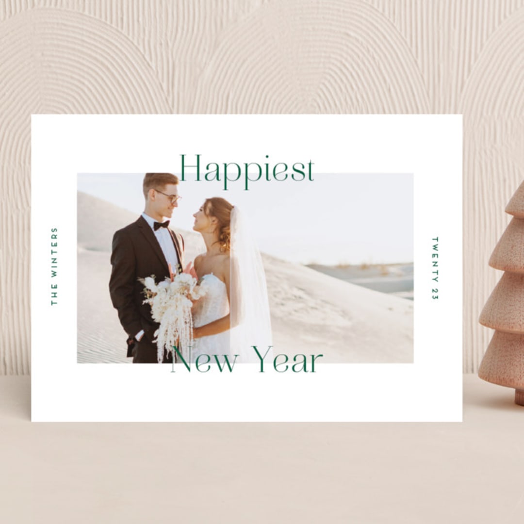 "Bookends" - Holiday Cards in Forest by Genna Blackburn - Front