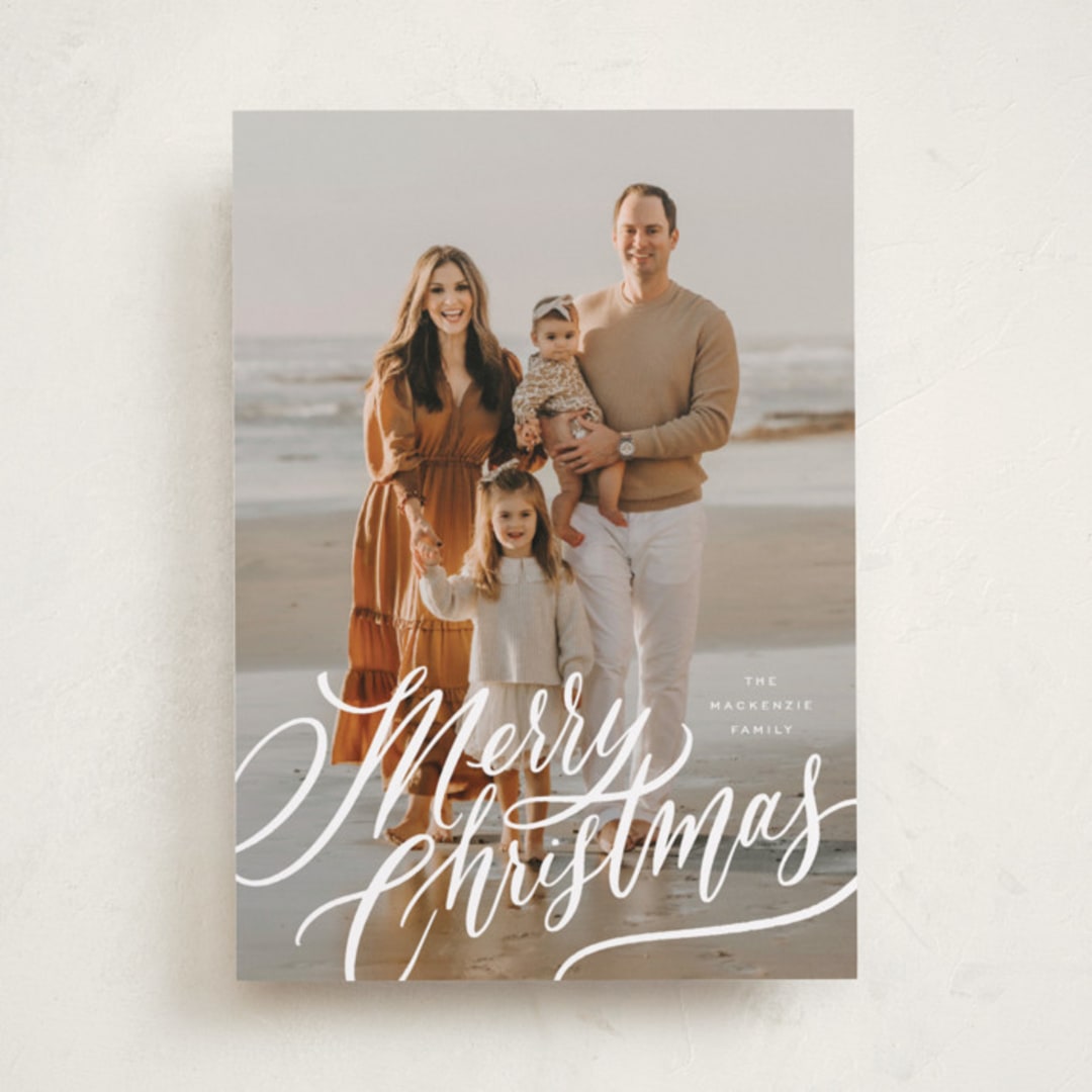 "Merry and Bright!" - Holiday Cards in Winter Garden by Wildfield Paper Co - Front