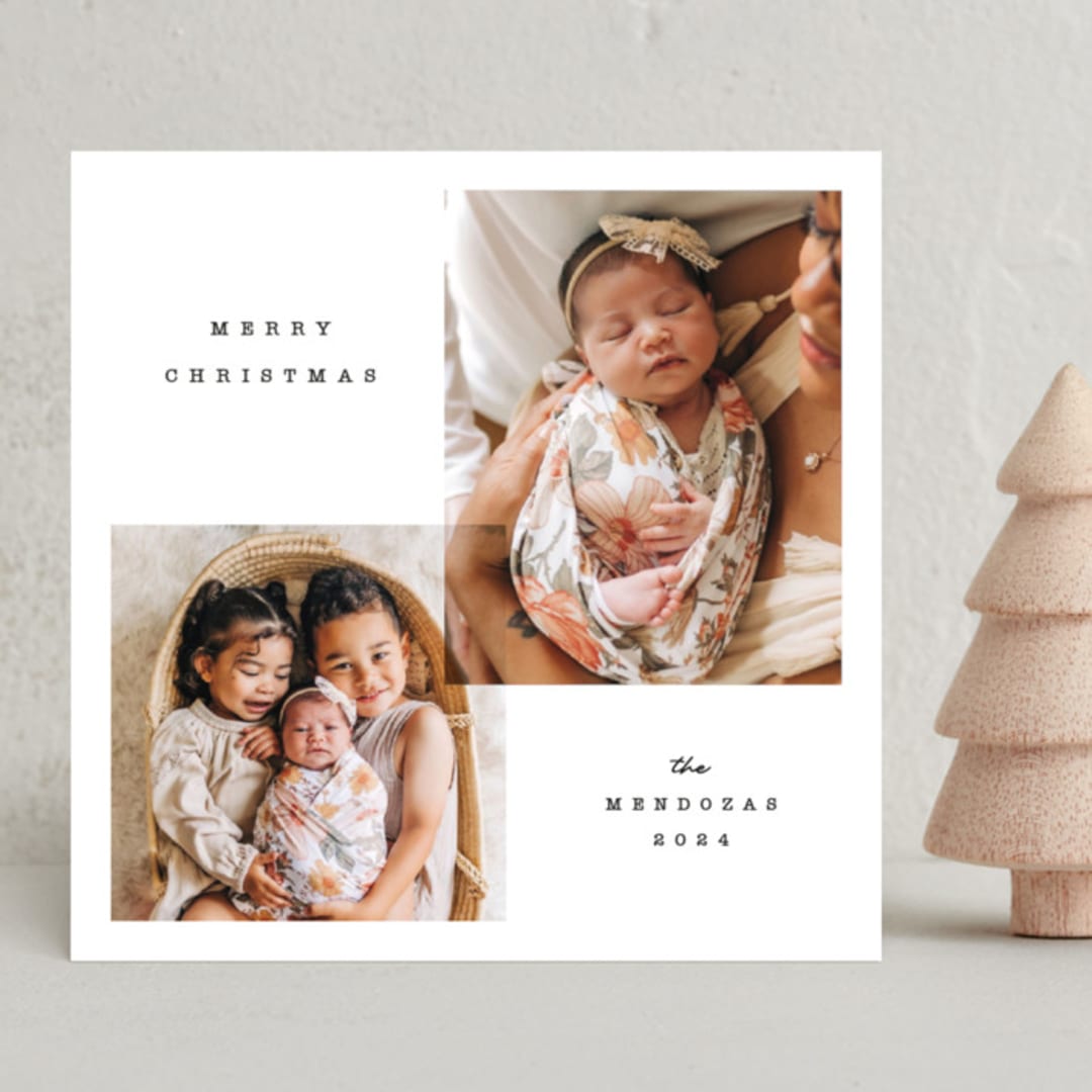 "Soft Overlay" - Holiday Cards in Snowman by Adelyn T. - Front
