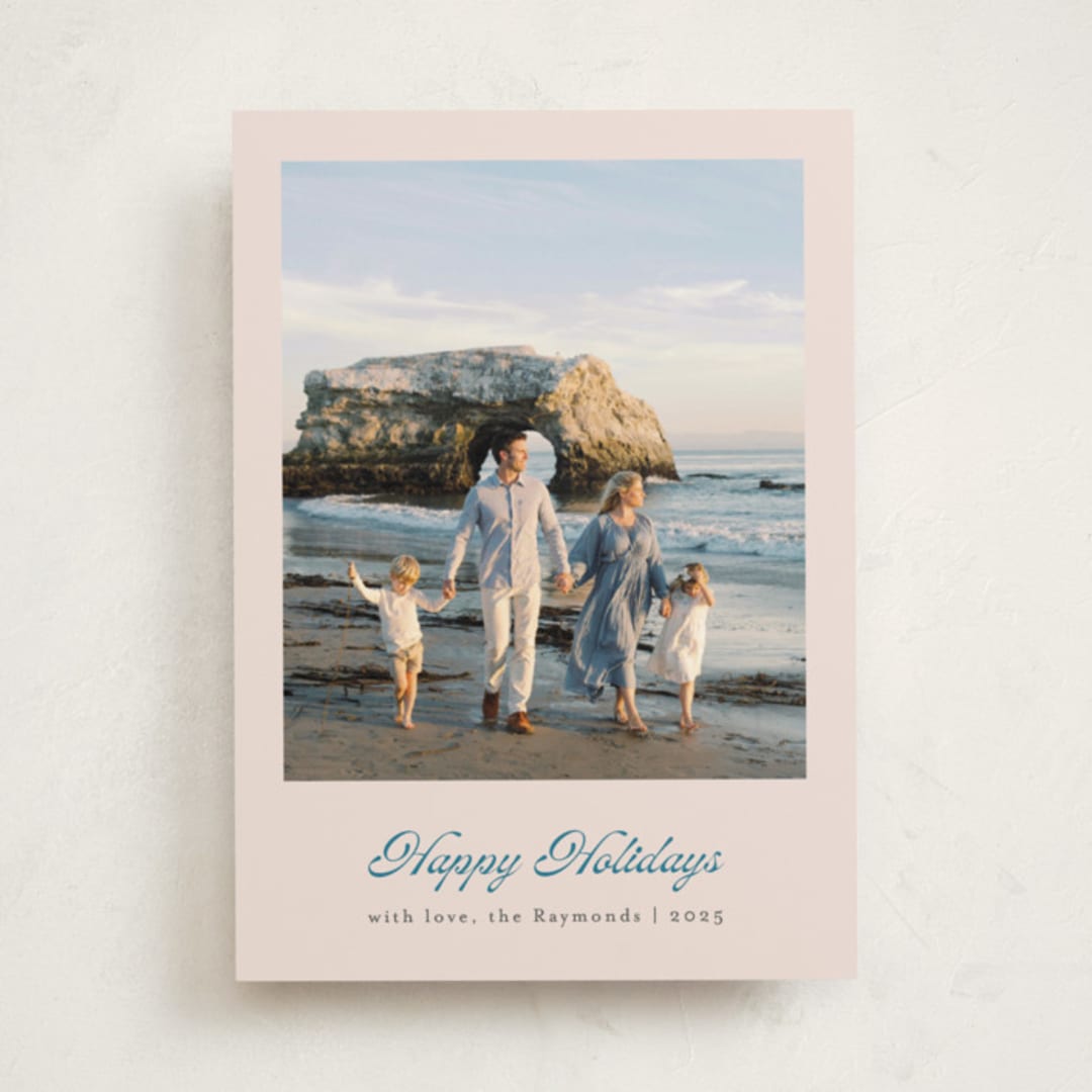 "Scripted Holiday" - Holiday Cards in Wintermint by Mansi Verma - Front