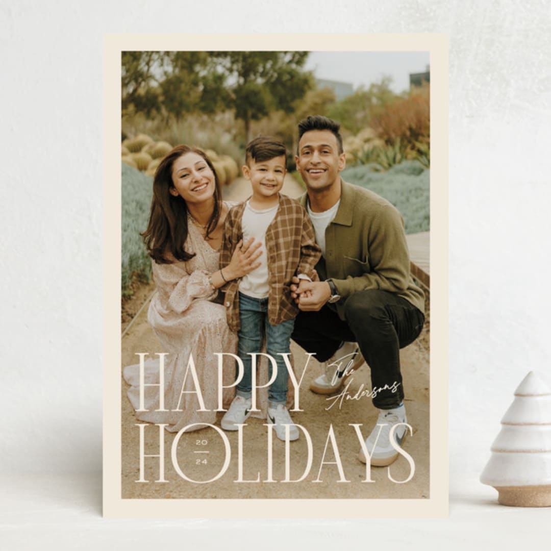 "Article" - Holiday Cards in Eggnog by Pixel and Hank - Front