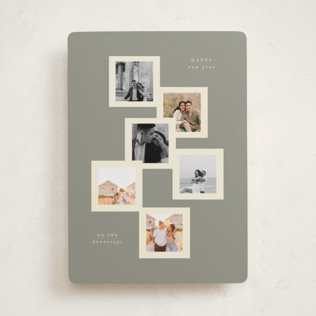 "multi holiday" - Holiday Cards in Sage by Lori Wemple - Front