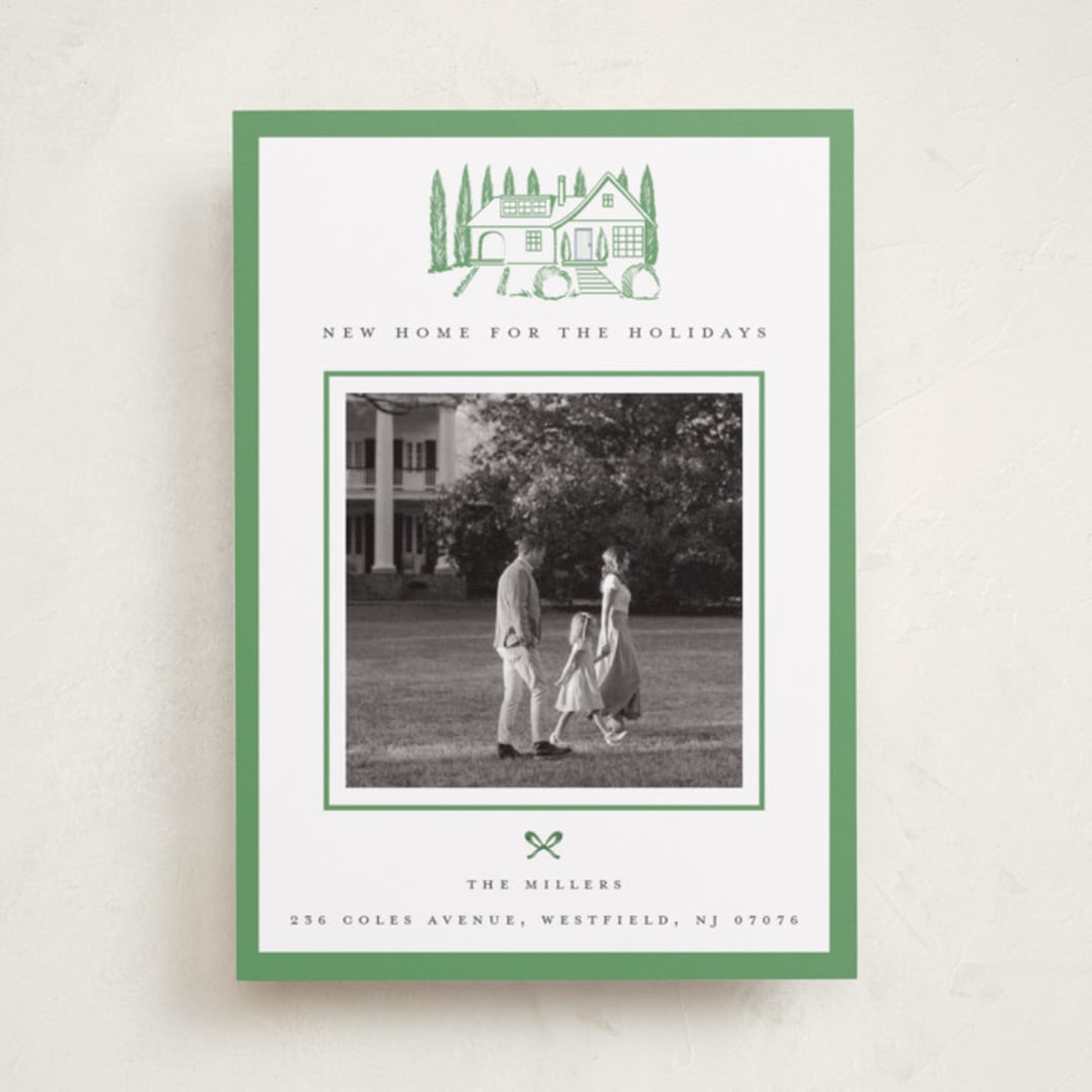 "Festive Home" - Holiday Cards in Fir by Teju Reval - Front