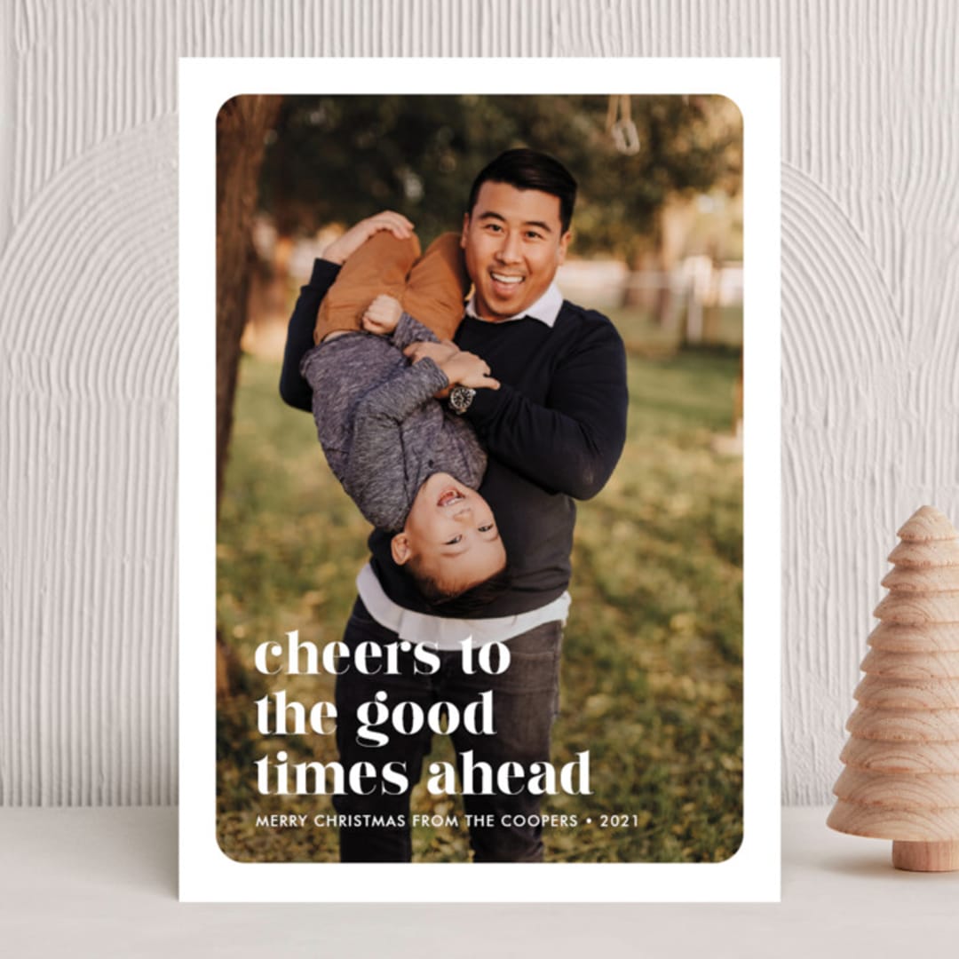 "good times ahead" - Holiday Cards in Snow by Sarah Curry - Front