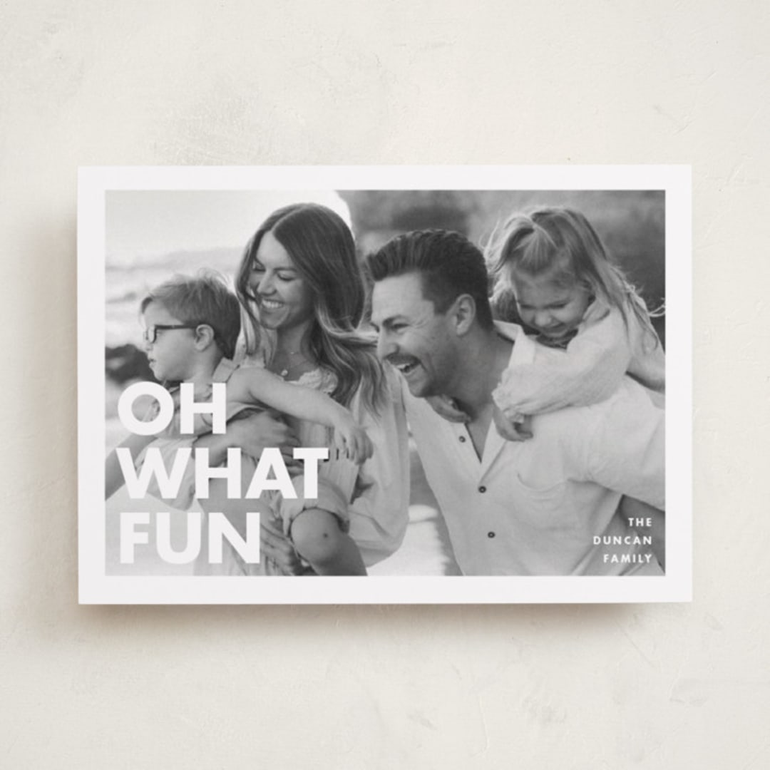 "Holiday Poster" - Holiday Cards in Snow by Maria Alou - Front