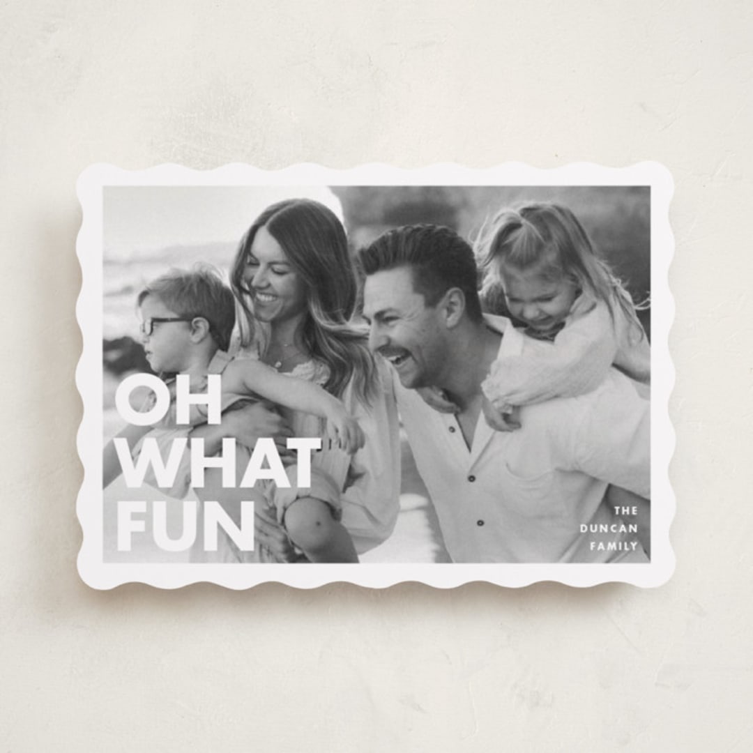 "Holiday Poster" - Holiday Cards in Snow by Maria Alou - Front