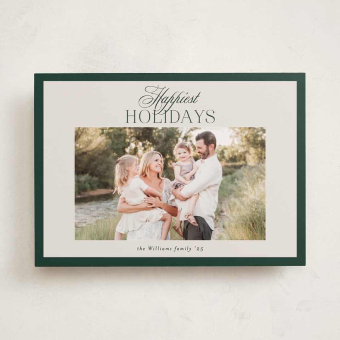 "refined bliss" - Holiday Cards in Evergreen by Carolyn Nicks - Front