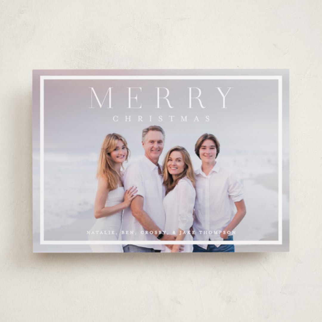 "Bridges" - Holiday Cards in Snow by Amy Kross - Front