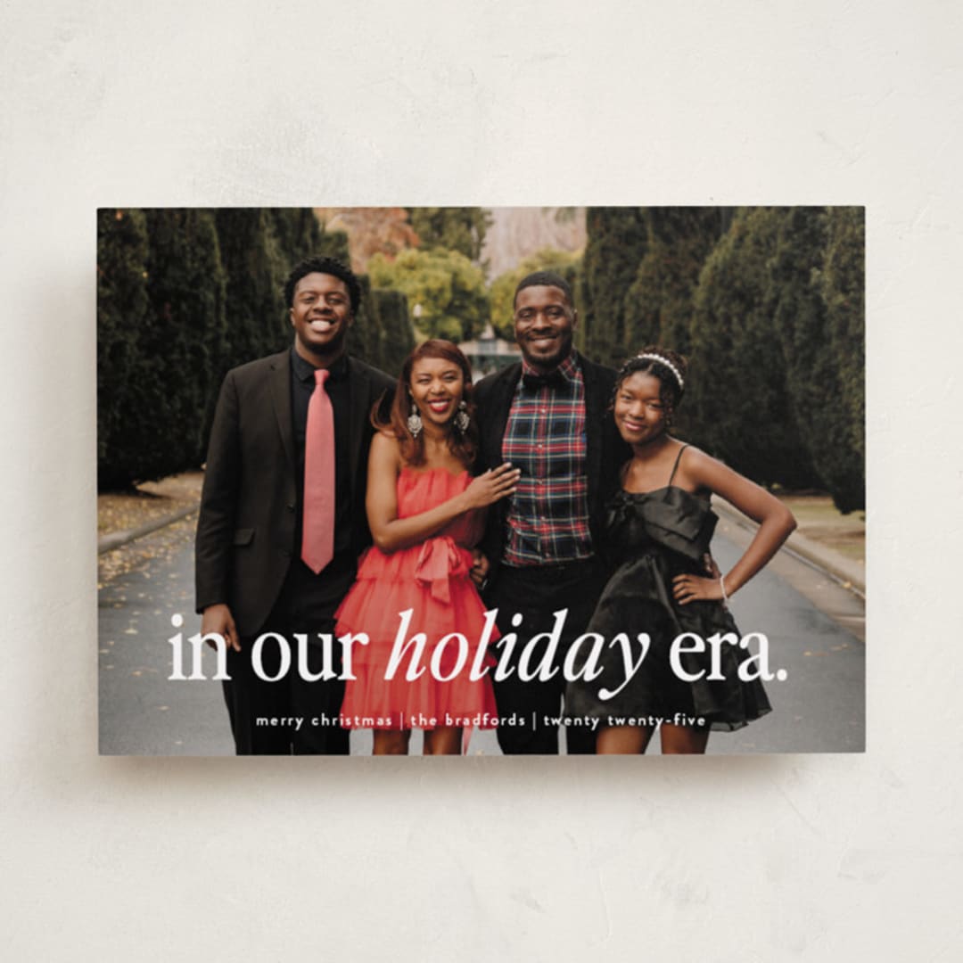 "holiday era" - Holiday Cards in Snow by Angela Marzuki - Front