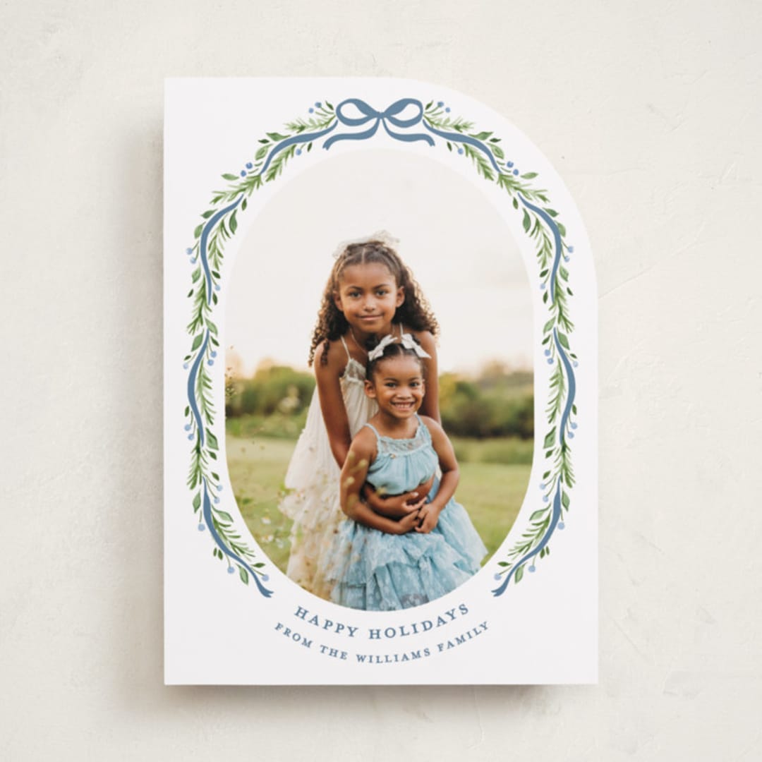 "Frosted" - Holiday Cards in Powder by Sarah Knight - Front