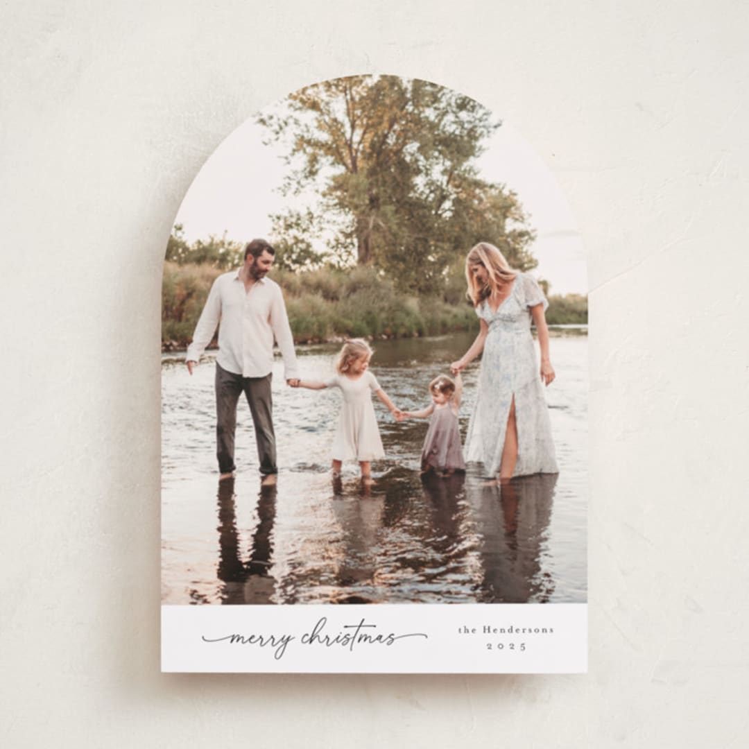 "modernist" - Holiday Cards in Snow by Christy Hy Lee - Front