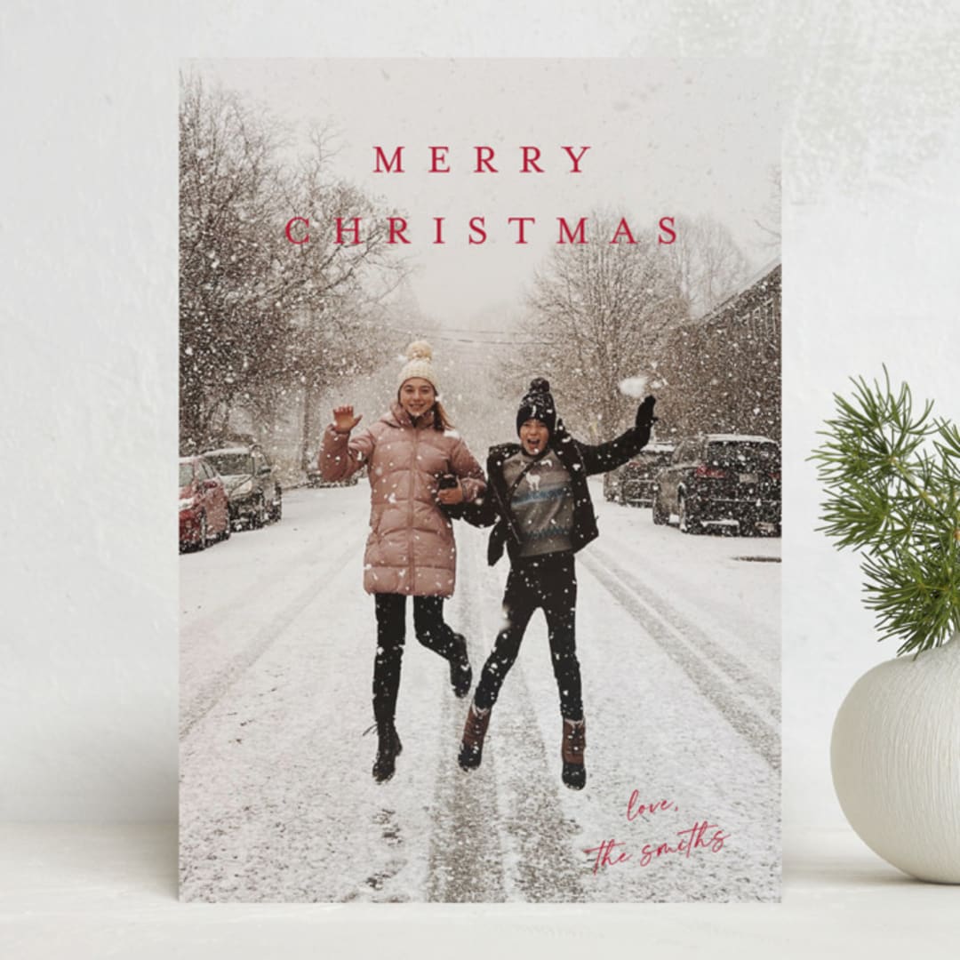 "signed with love" - Holiday Cards in Holly by Kasia Labocki - Front