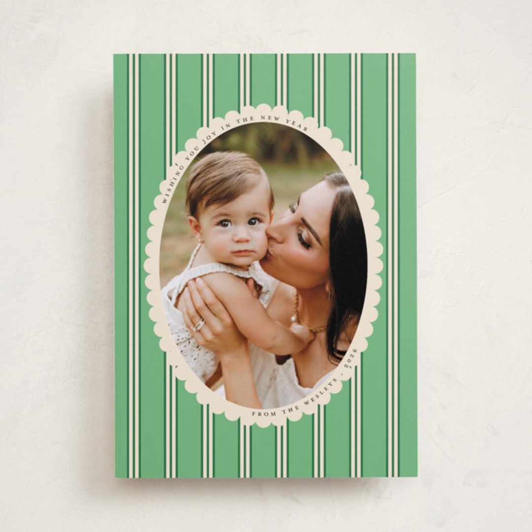 "Historic Frame" - Holiday Cards in Mint by Morgan Kendall - Front