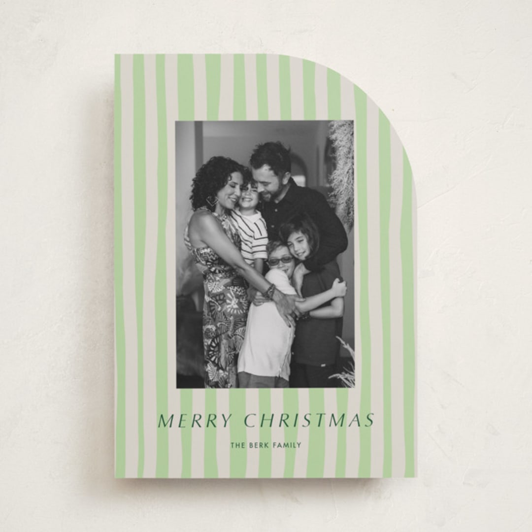 "Soft Ambience" - Holiday Cards in Sage by Alicia Schultz - Front