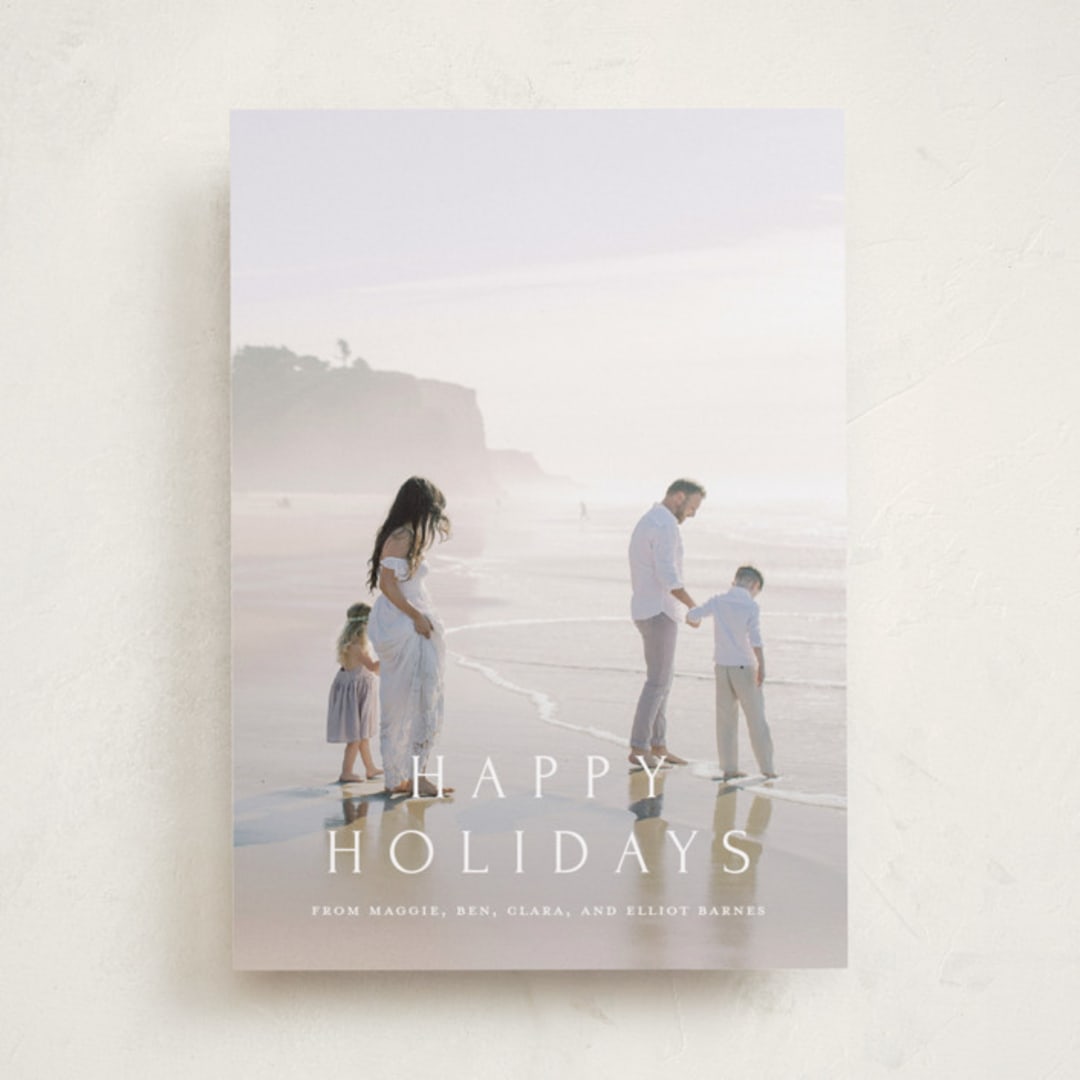 "Vast" - Holiday Cards in Snow by Amy Kross - Front