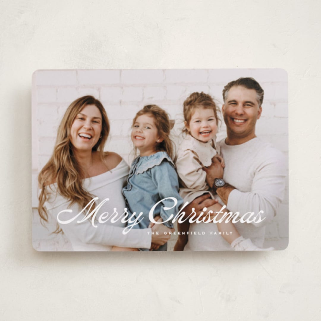 "Retro Modern" - Holiday Cards in Blizzard by Wildfield Paper Co - Front