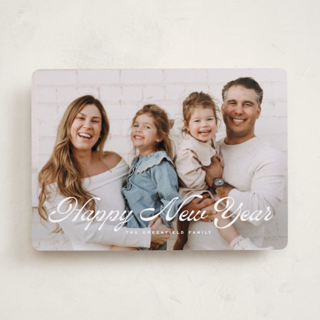 "Retro Modern" - Holiday Cards in Blizzard by Wildfield Paper Co - Front