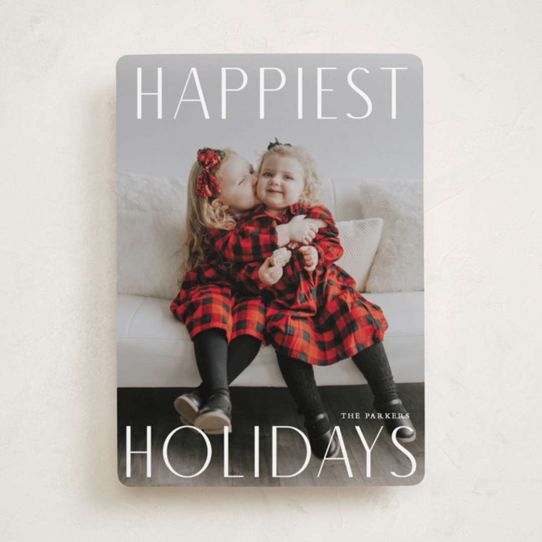 "Elegant Holiday" - Holiday Cards in Cotton by Angela Thompson - Front