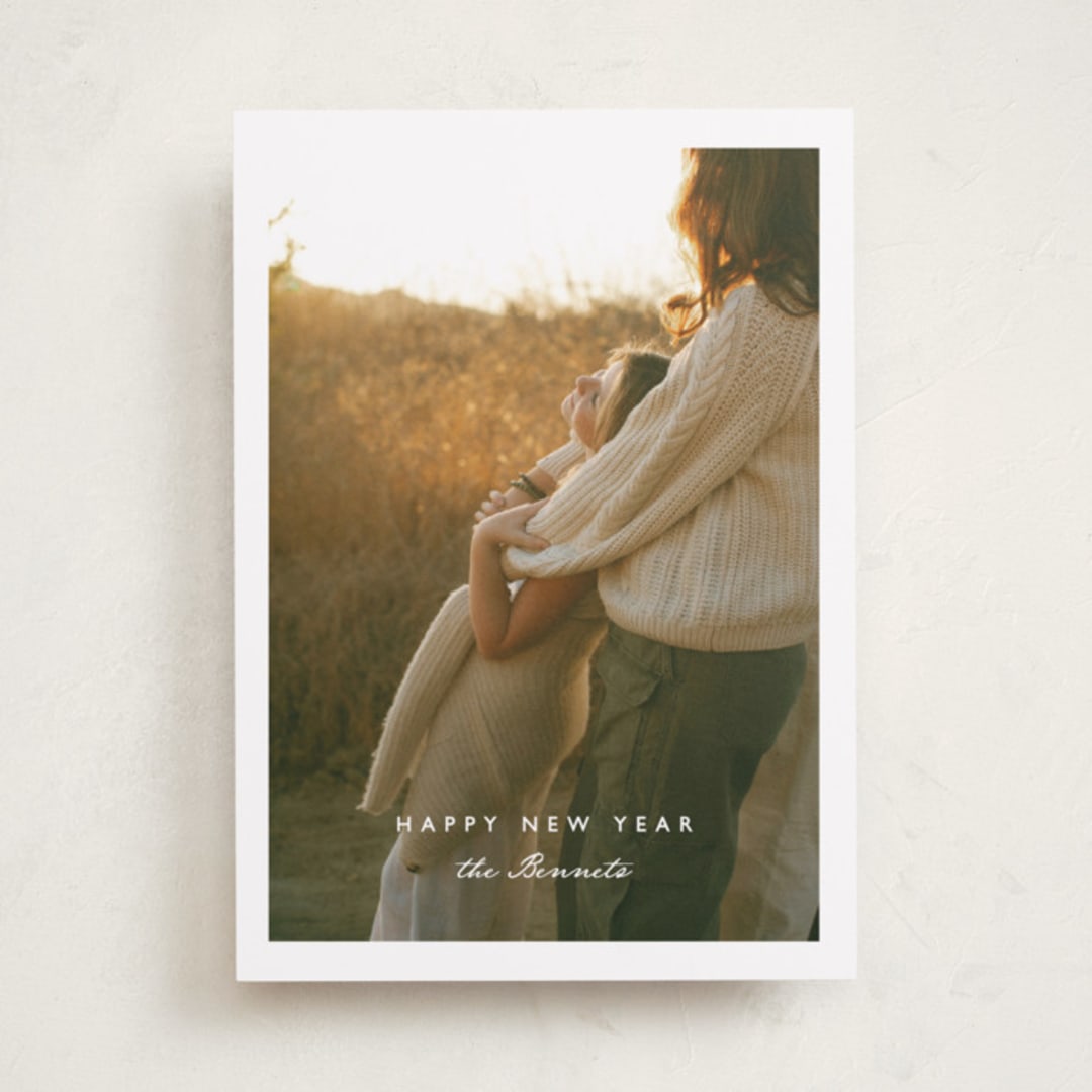 "The way it is" - Holiday Cards in Snowdrop by Corinne Malesic - Front