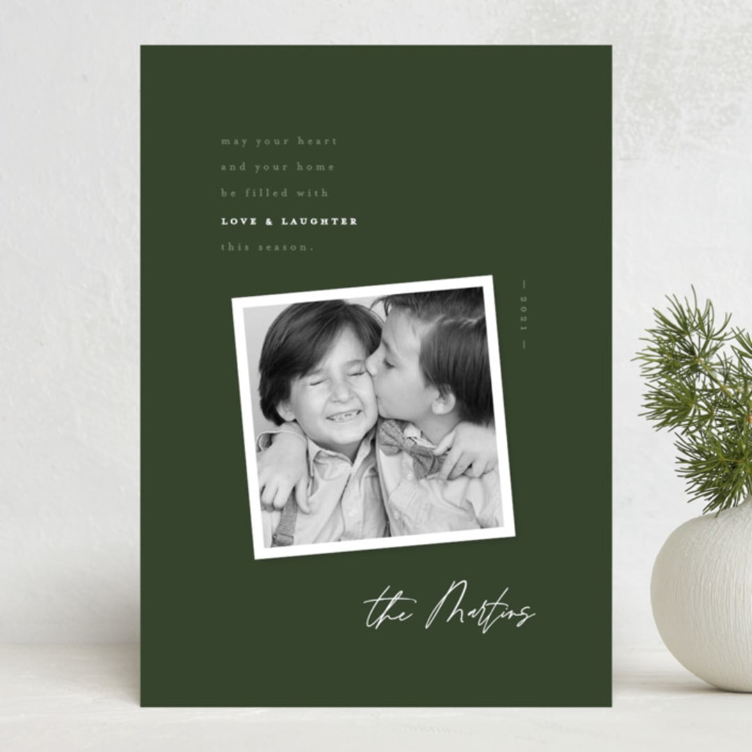 "sweet sentiment" - Holiday Cards in Fern by Jessica Maslyn - Front
