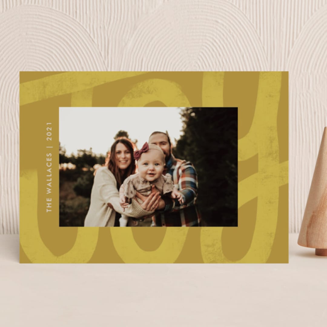 "Big joy" - Holiday Cards in Golden by Jen Owens - Front