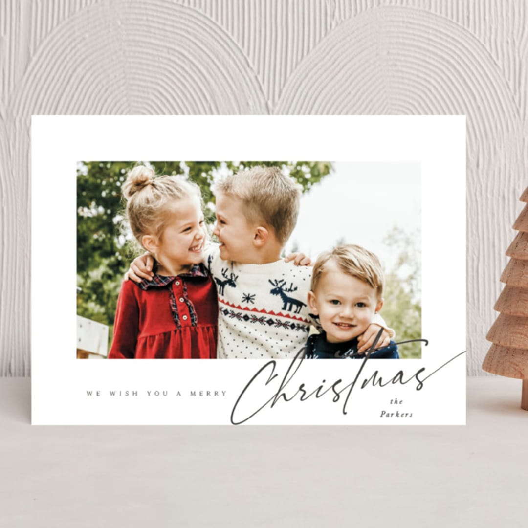 "clean frame" - Holiday Cards in Cinders by Melanie Kosuge - Front