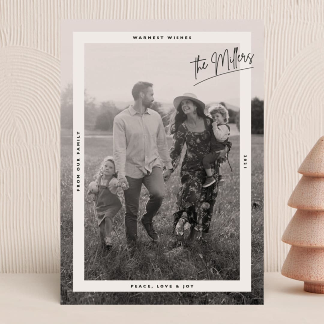 "warm minimalism" - Holiday Cards in Vanilla by Sumak Studio - Front