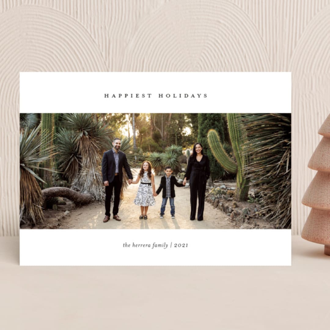 "Minimalist Panoramic" - Holiday Cards in Snowy by Kerry Doyle - Front