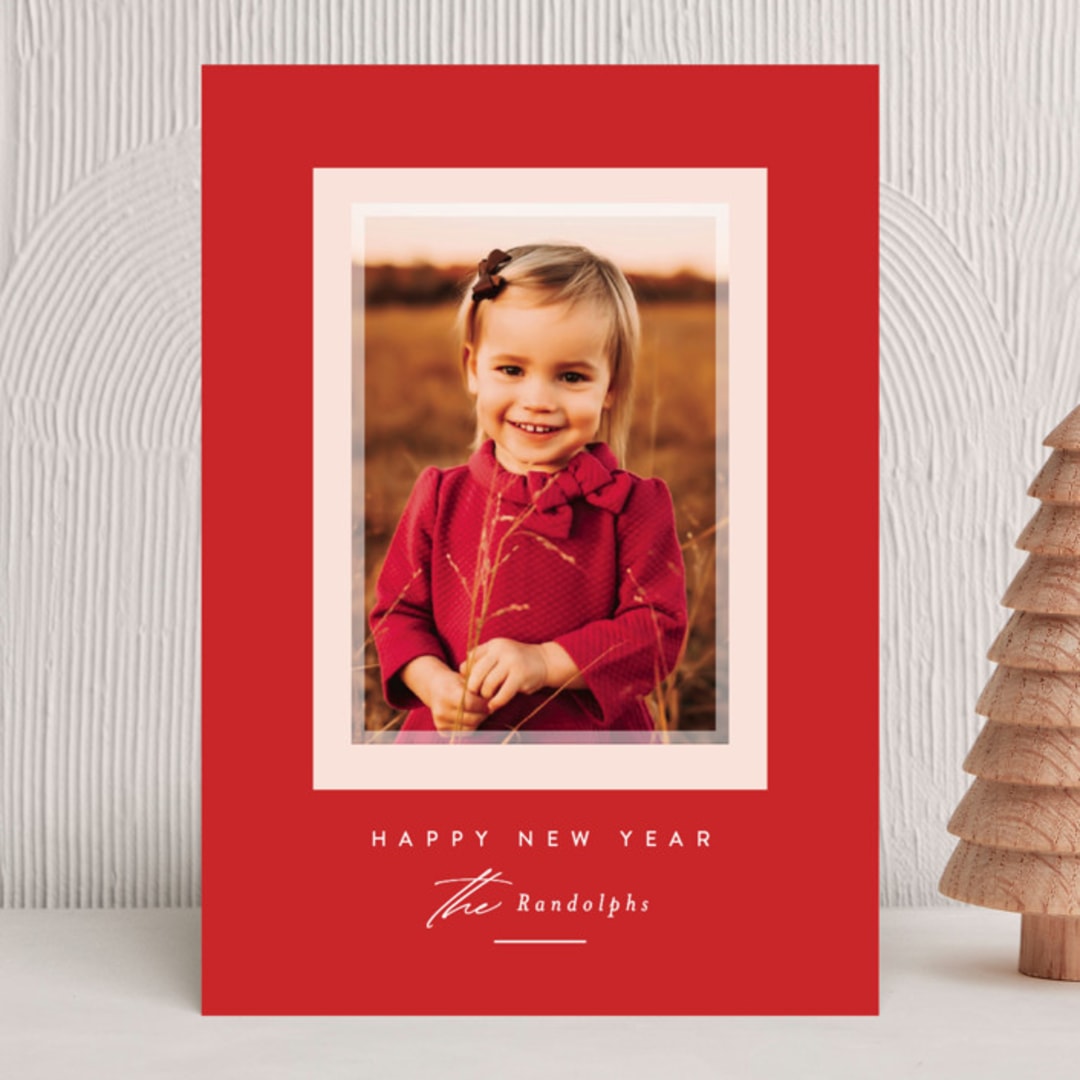 "Prism" - Holiday Cards in Holly Berry by Jessica Williams - Front