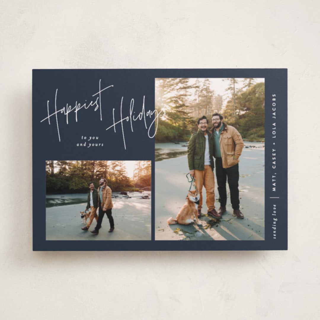 "signature frames" - Holiday Cards in Night Sky by JoAnn Jinks - Front