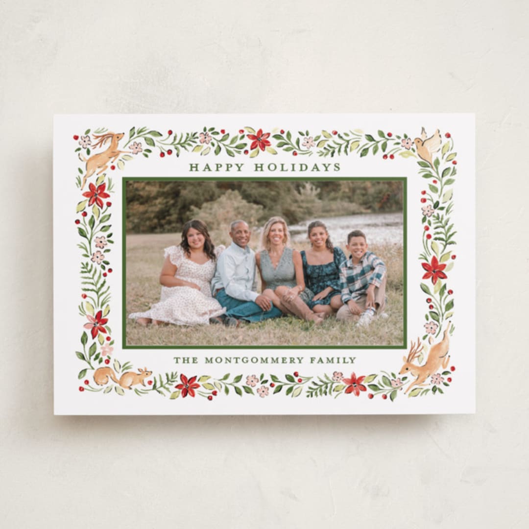 "Highlands" - Holiday Cards in Winterberry by Sarah Knight - Front
