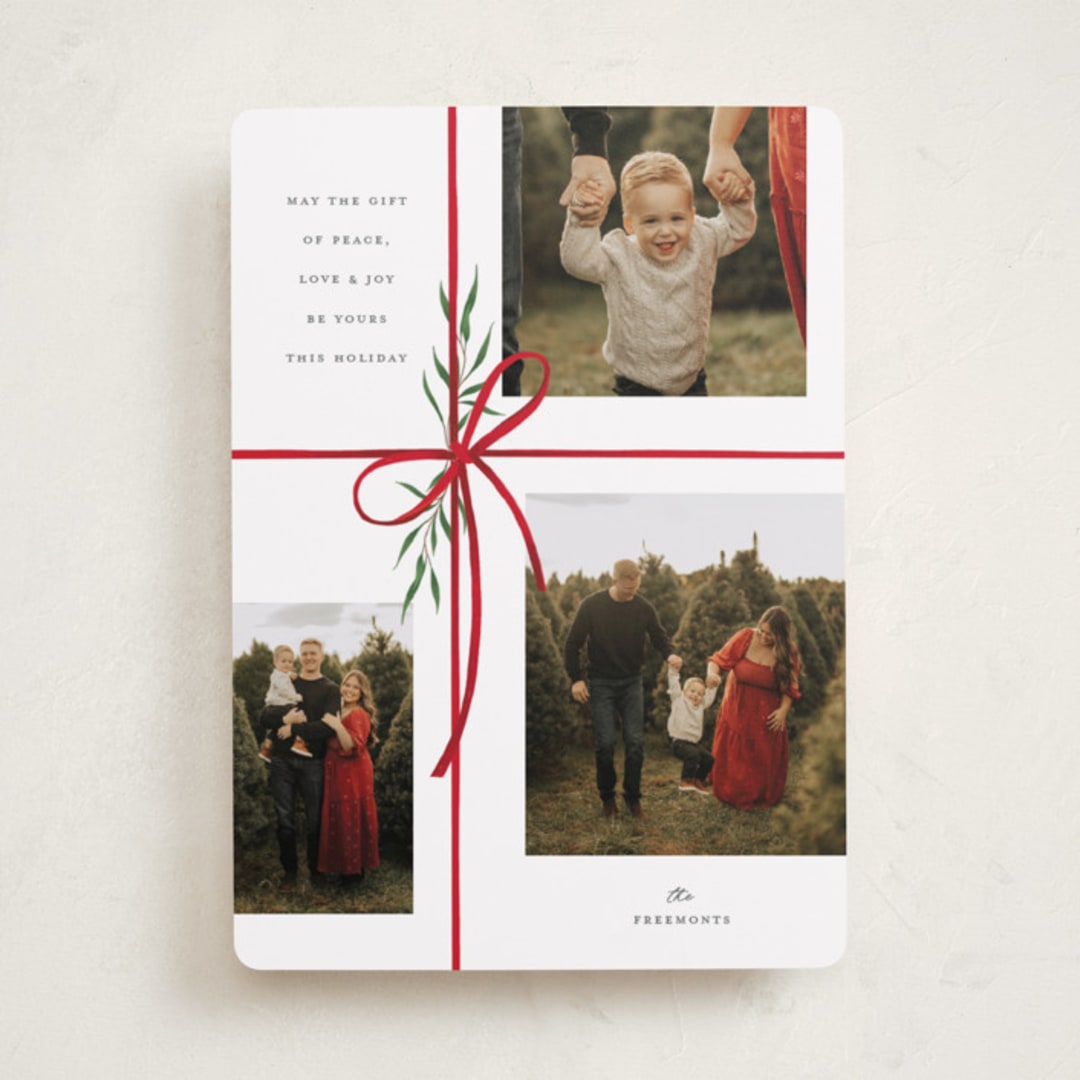"Holiday gifts" - Holiday Cards in Candied Apple by Susan Zinader - Front