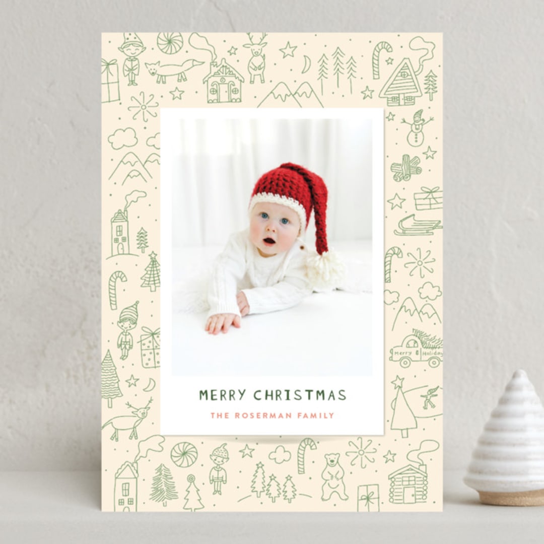 "Christmas Sketchbook" - Holiday Cards in Cookie Dough by Jayne Alfieri - Front