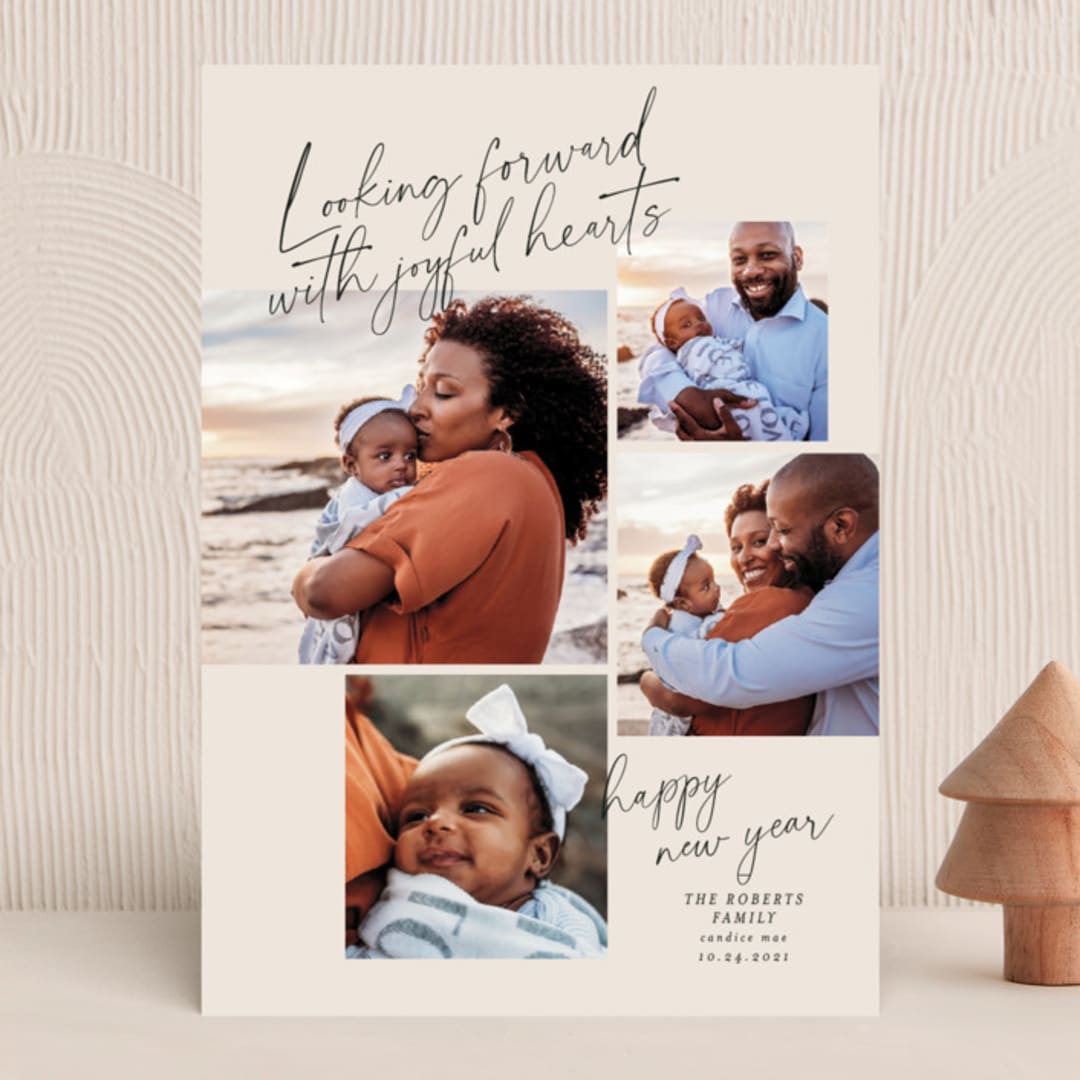 "joyfilled hearts" - Holiday Cards in Cream by Lindsay Stetson Thompson - Front