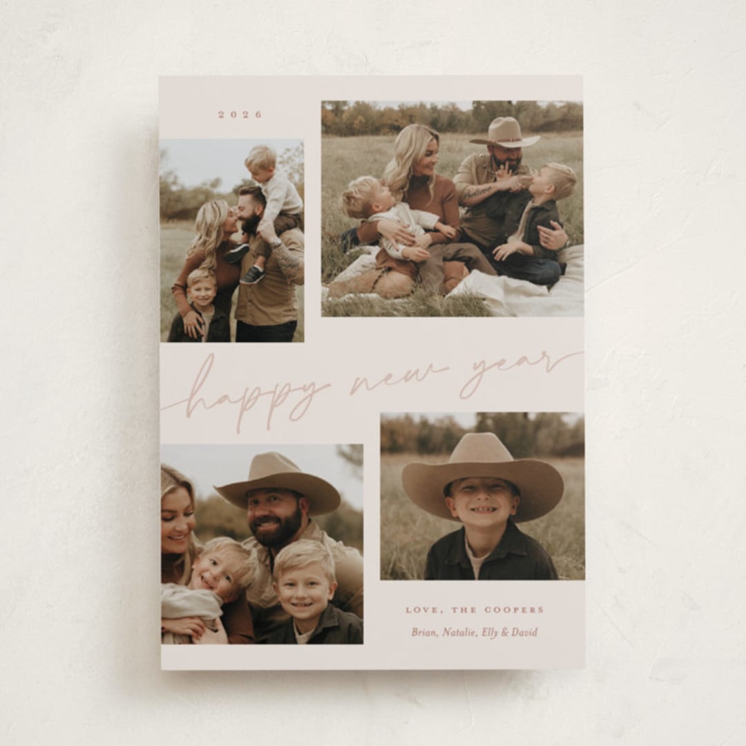 "minimal holiday gallery" - Holiday Cards in Taupe by Sarah Curry - Front